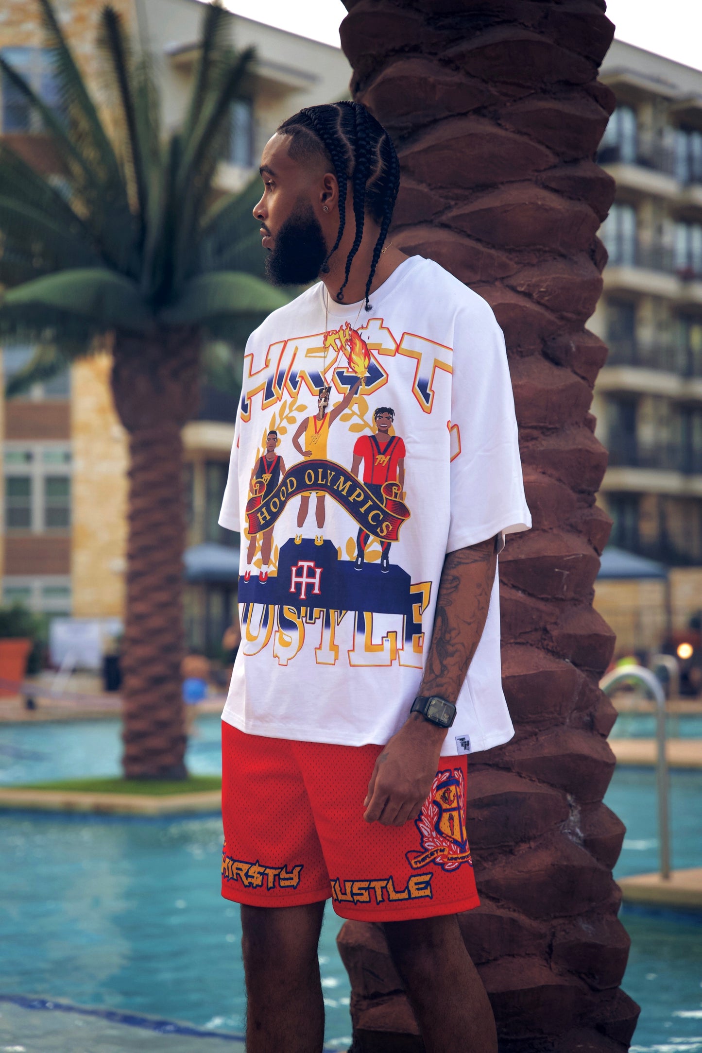 WHITE HOOD OLYMPICS TEE