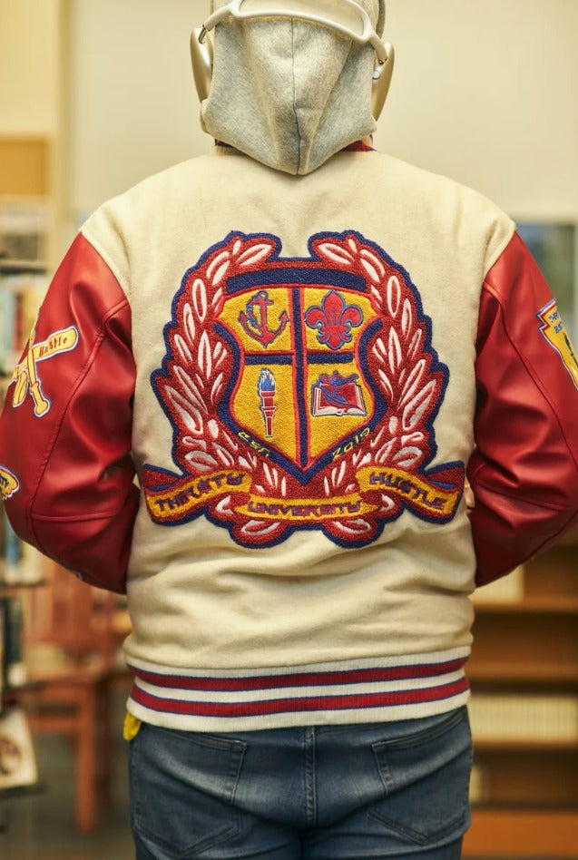 Thir$ty Hu$tle University Letterman Jacket