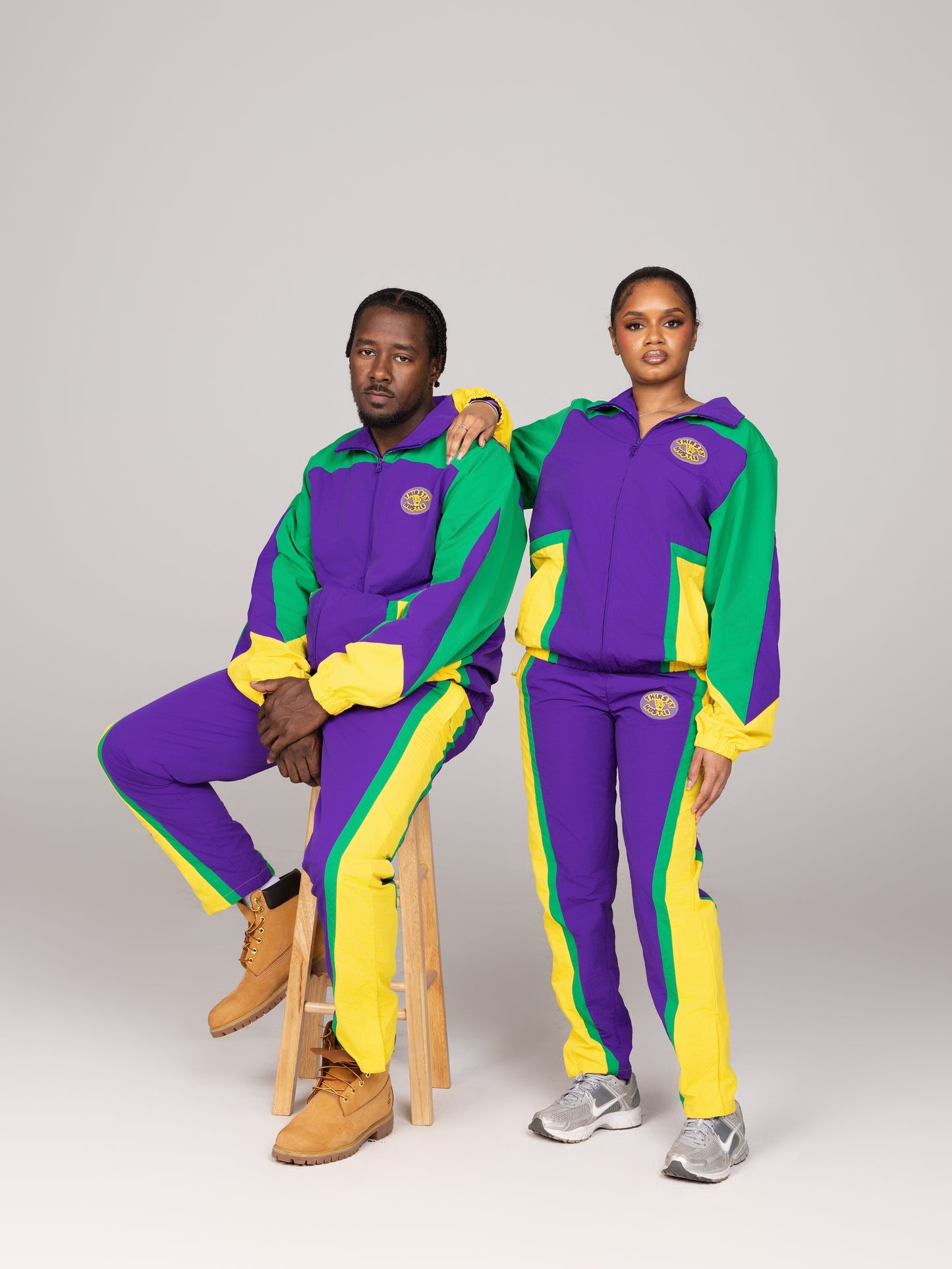 Nylon Mardi Gras Pants